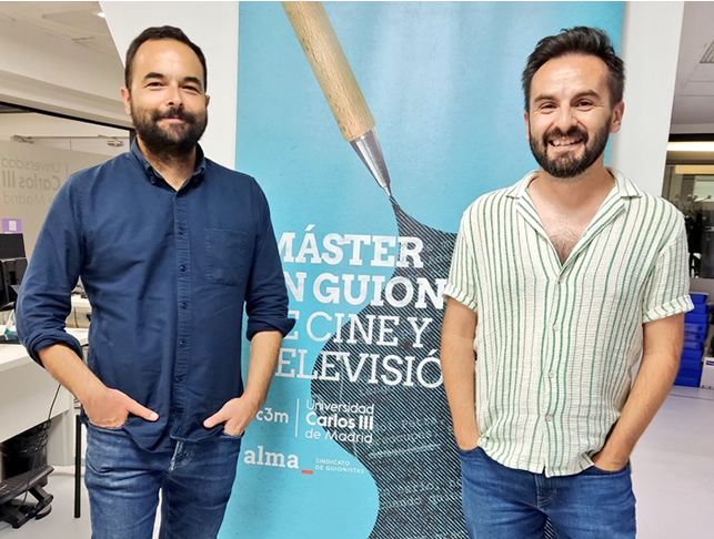 Adolfo Valor y Cristóbal Garrido en el Máster de guion de cine y tv