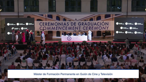 Ceremonia de Graduación en el Máster de Guion de Cine y TV de la UC3M