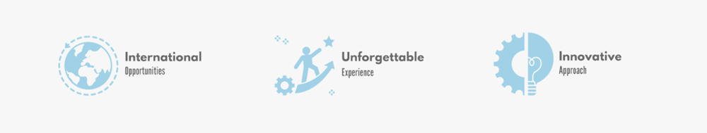 Slogans C3IS: International opportunities, Unforgettable experience, Innovative Approach
