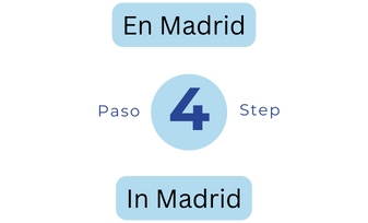 En Madrid, paso 4. 4 step, in Madrid