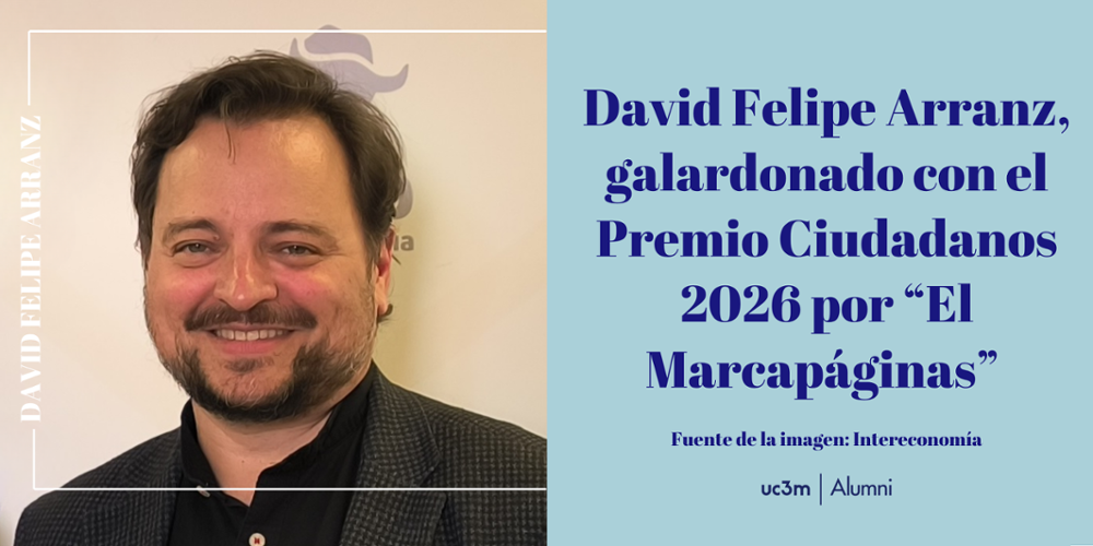 David Felipe Arranz, galardonado con el Premio Ciudadanos 2026 por “El Marcapáginas” 