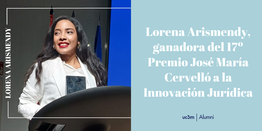 Lorena Arismendy, ganadora del 17º Premio José María Cervelló a la Innovación Jurídica