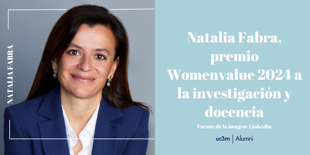 Natalia Fabra, premio Womenvalue 2024 a la investigación y docencia