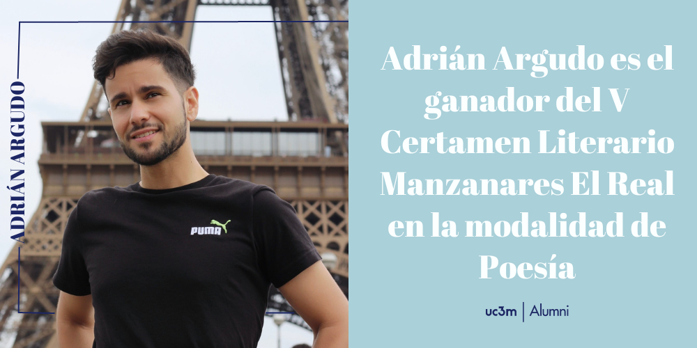 Adrián Argudo es el ganador del V Certamen Literario Manzanares El Real en la modalidad de Poesía
