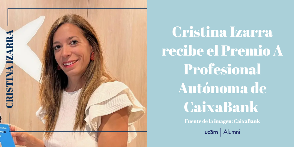 Cristina Izarra recibe el Premio A Mujer Profesional Autónoma de CaixaBank 