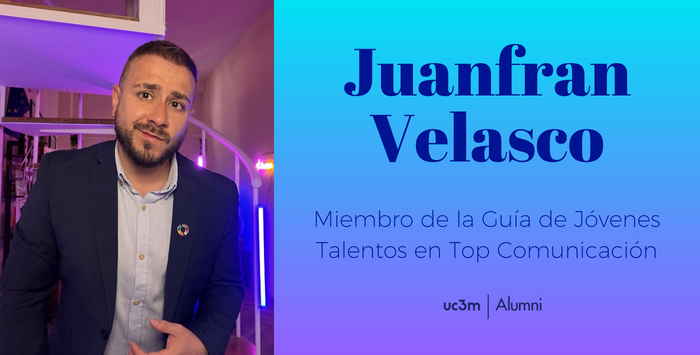 Juanfran Velasco es el nuevo integrante de la Guía de Jóvenes Talentos de Top Comunicación