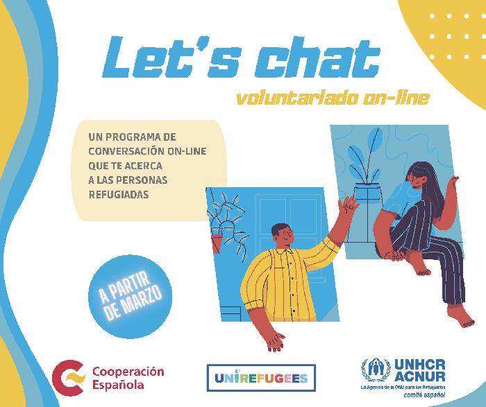 Programa de voluntariado Let's Chat ACNUR