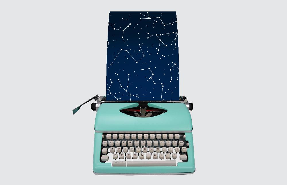 Imagen de una máquina de escribir 