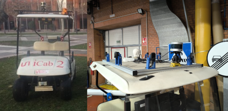 Figure 3: Previous testing platform and the new perception system