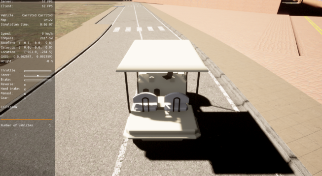 Figure G.3: Simulated model of the real experimental vehicle.