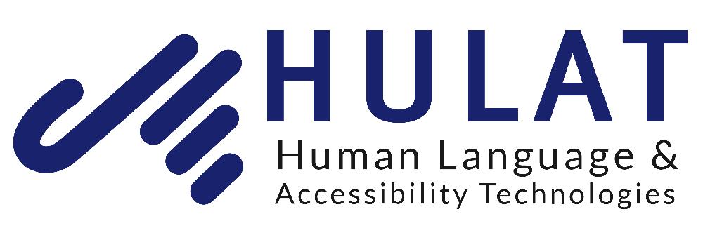 Logotipo de Human Language and Accessibility Technologies (HULAT)