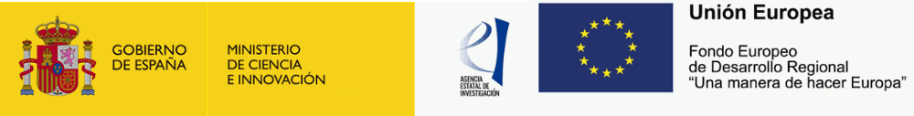 logo Ministerio de Ciencia e Innovacion y Union Europea FEDER