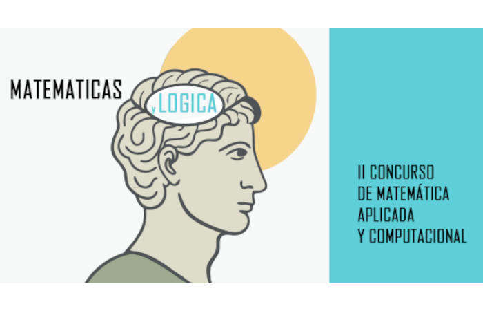 Imagen del logo del concurso: un matematico griego pensando