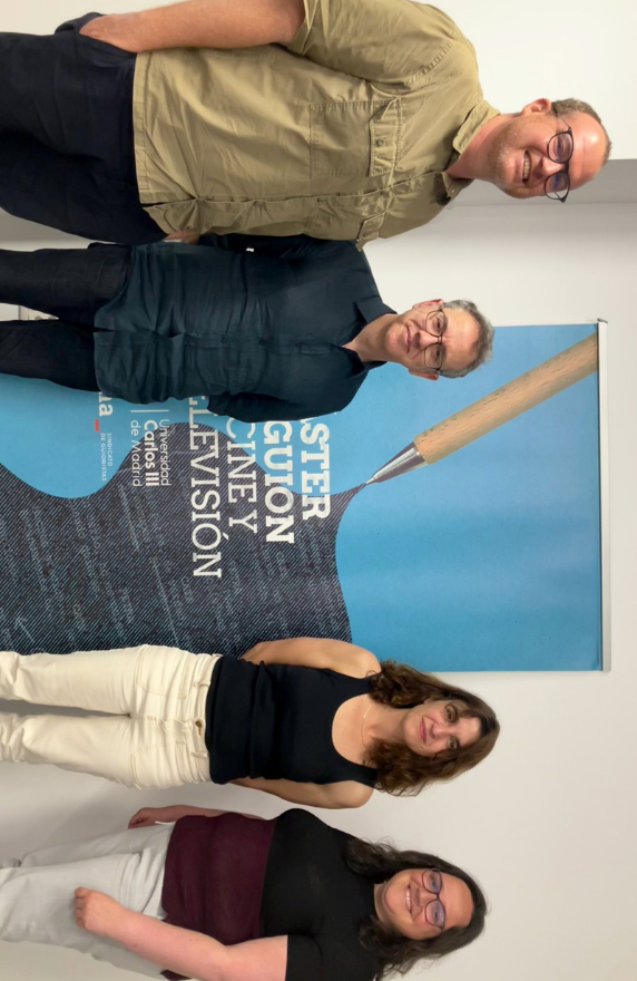 Tribunal de las defensas de TFM de Televisión compuesto por Tomás Silberman, Antonio Trashorras, Cristina Merino y María Cervera.