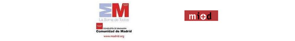 Logo COmunidad de Madrid y mi+d