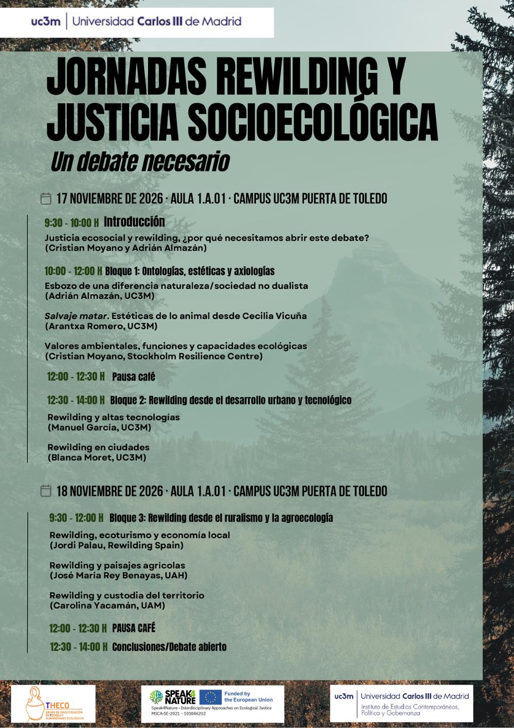 Jornadas Rewilding programa
