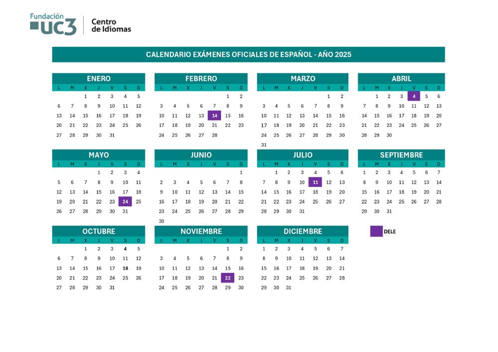 calendario certificaciones oficiales de español