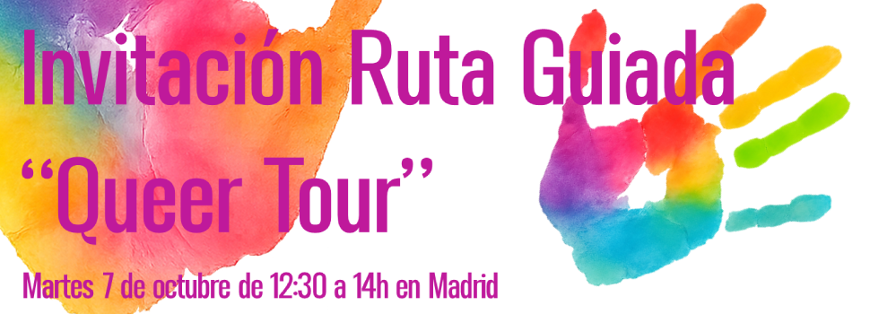 Imagen de dos manos de colores con el texto: Invitación ruta guiada