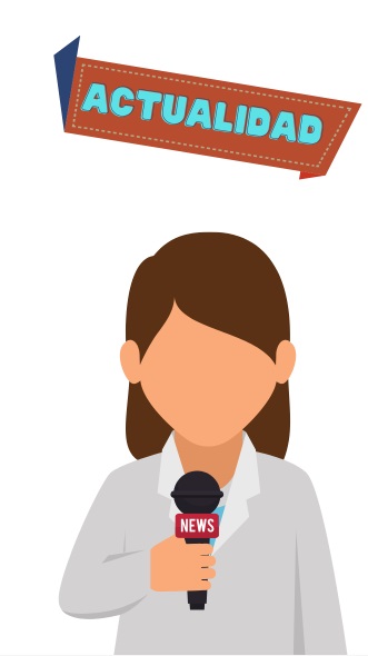 Mujer con micrófono en la mano