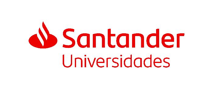 Logo del Banco Santander con letras rojas sobre fondo blanco