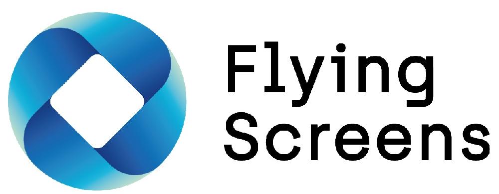 logo flying screens