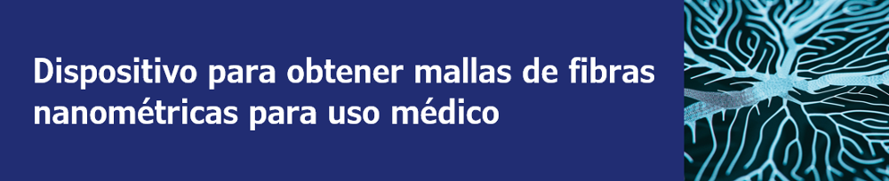 Dispositivo para obtener mallas de fibras nanométricas para uso médico