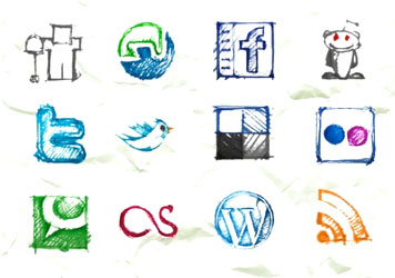 iconos de redes sociales