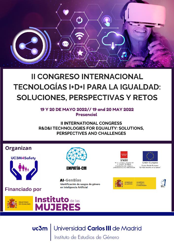 Cartel II Congreso Internacional Tecnologías I+D+i para la igualdad: Soluciones, perspectivas y retos