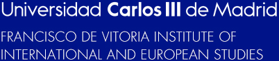 Universidad Carlos III de Madrid. Logo Francisco de Vitoria Institute of International and European Studies