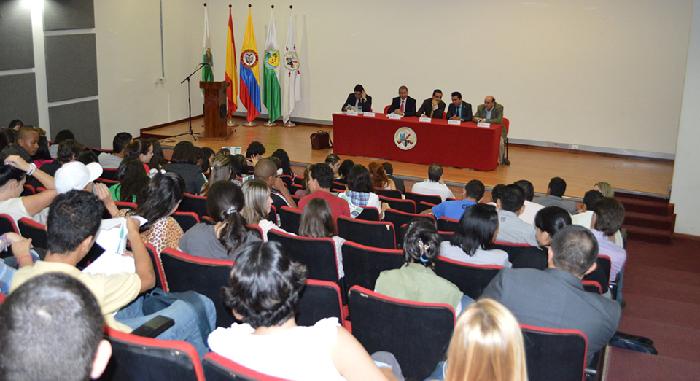 Fotografía de un salón de actos de la Universidad Carlos III