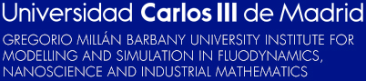 Universidad Carlos III de Madrid. Gregorio Millán Barbany University Institute for Modelling and Simulation in Fluodynamics, nanoscience and industrial mathematics