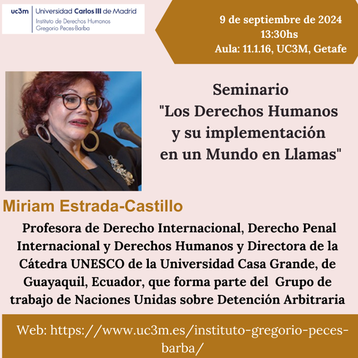 Conferencia Los Derechos Humanos y su implementacion en un mundo en llamas