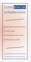 Conferencias para Estudiantes de Derecho Quito, 29 de marzo al 1 de abril de 2004