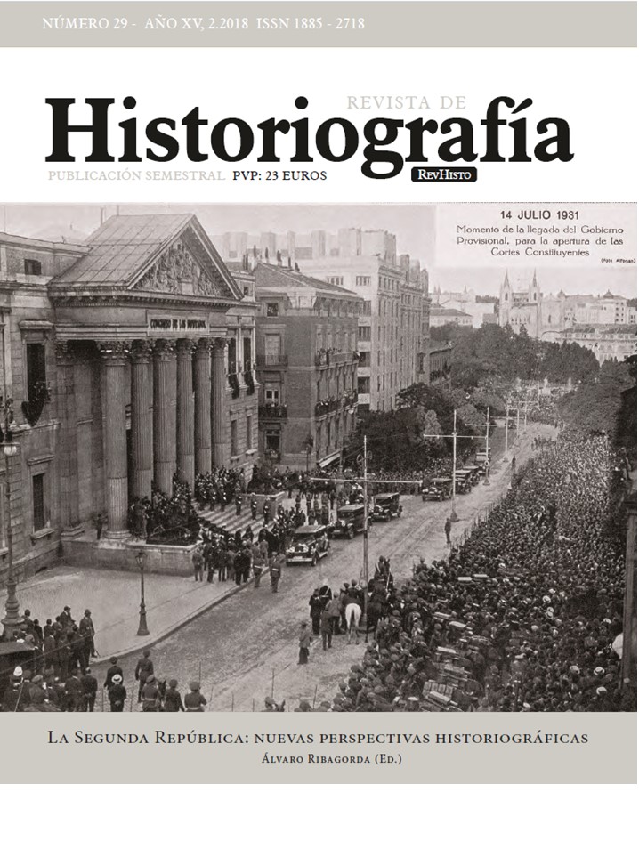 Portada revista historiografia
