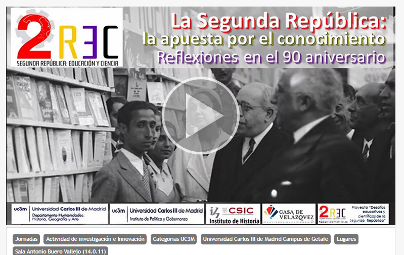 Imagen con un pantallazo del canal de vídeos