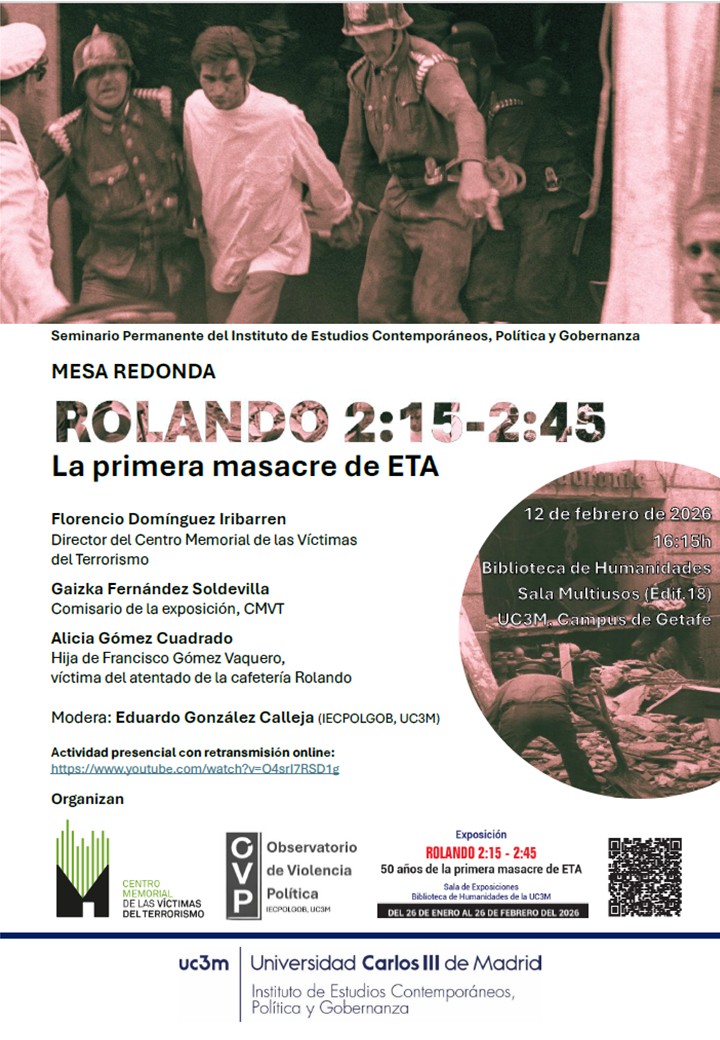 Cartel exposicion ROLANDO 2:15 – 2:45 50 años de la primera masacre de ETA