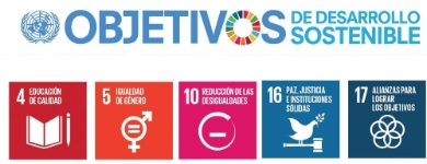 logos ods 4, 5, 10, 16, 17