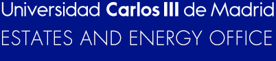 Universidad Carlos III de Madrid.Estates and Energy Office Logo