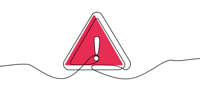 Señal de atención y precaución 