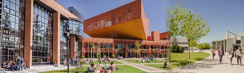 Imágen fusionada de los campus de Leganés, Colmenarejo y Getafe