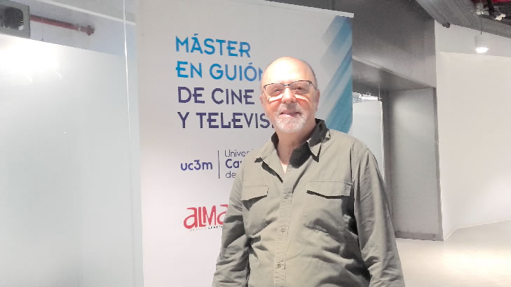 Javier López Izquierdo en el Mäster Guion Cine y Televisión UC3M