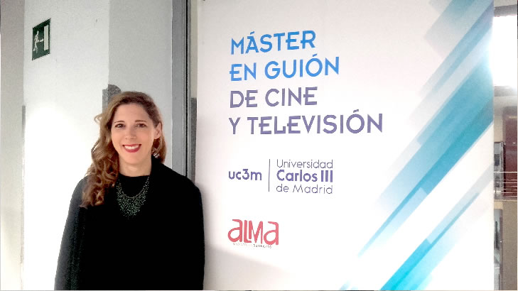 Elena Galán en el Máster en Guion cine y Televisión de la UC3M