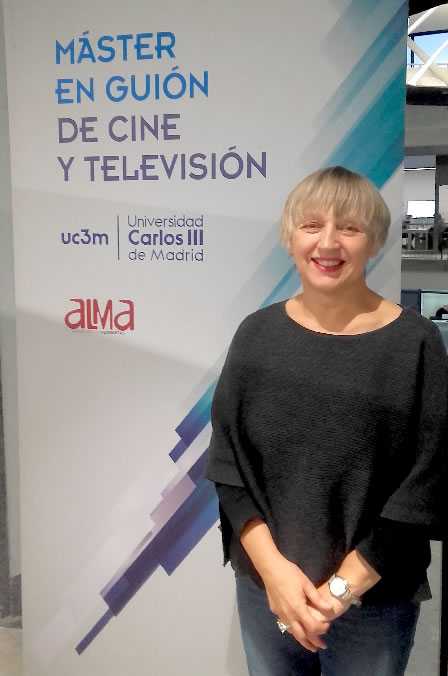 Teresa Font en el Mäster Guion Cine y Televisión de la UC3M