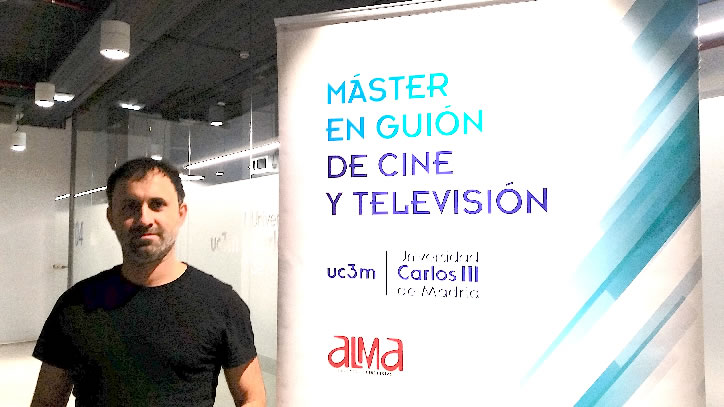 Asier Aranzubia  en el Máster de Guión de Cine y Televisión de la UC3M