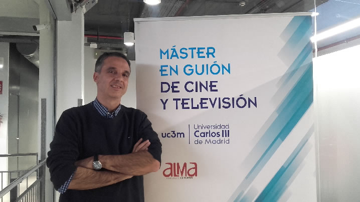 Miguel Ángel Huerta en el Máster de Guión de Cine y Televisión de la UC3M