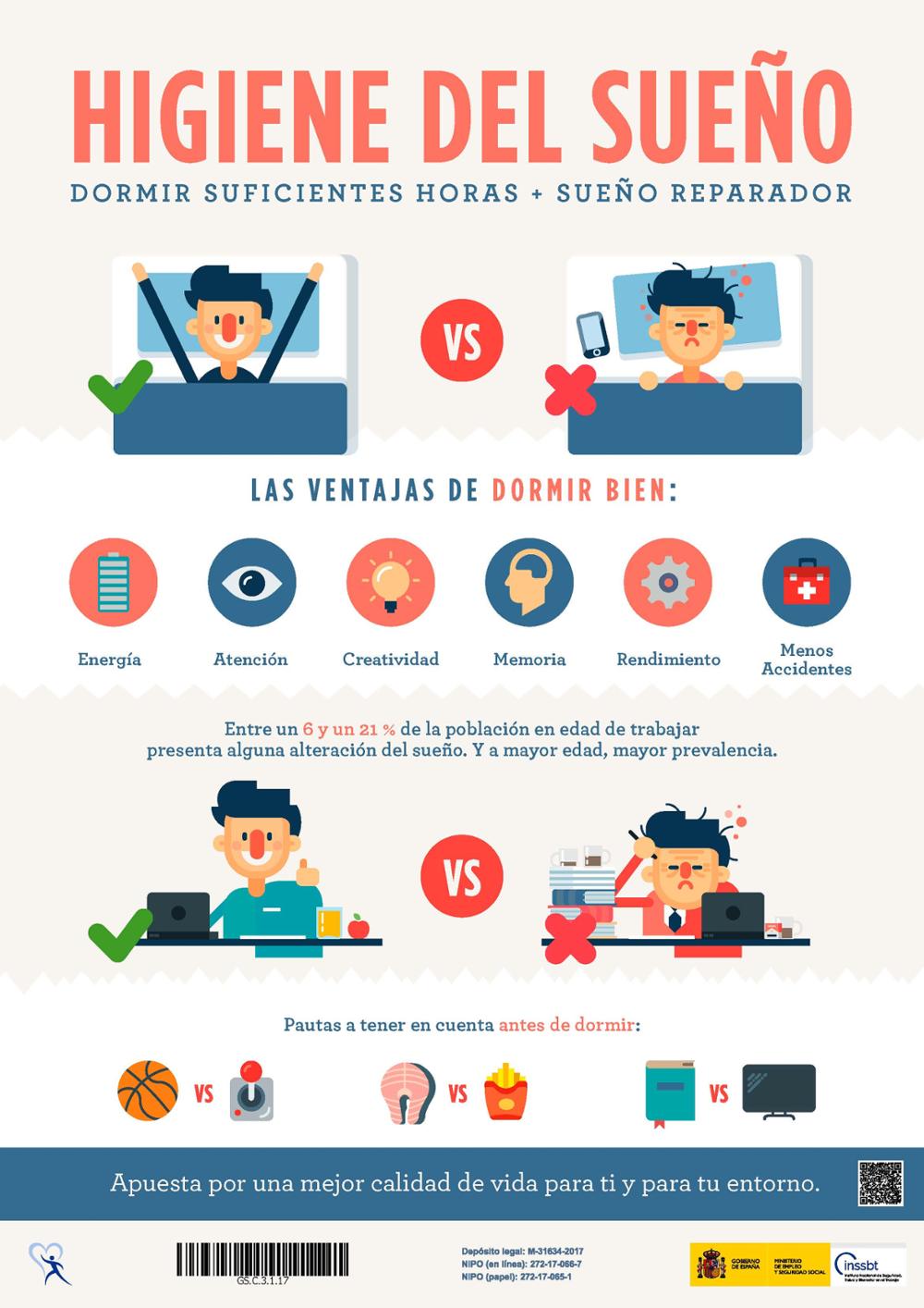 Cartel Higiene del sueño
