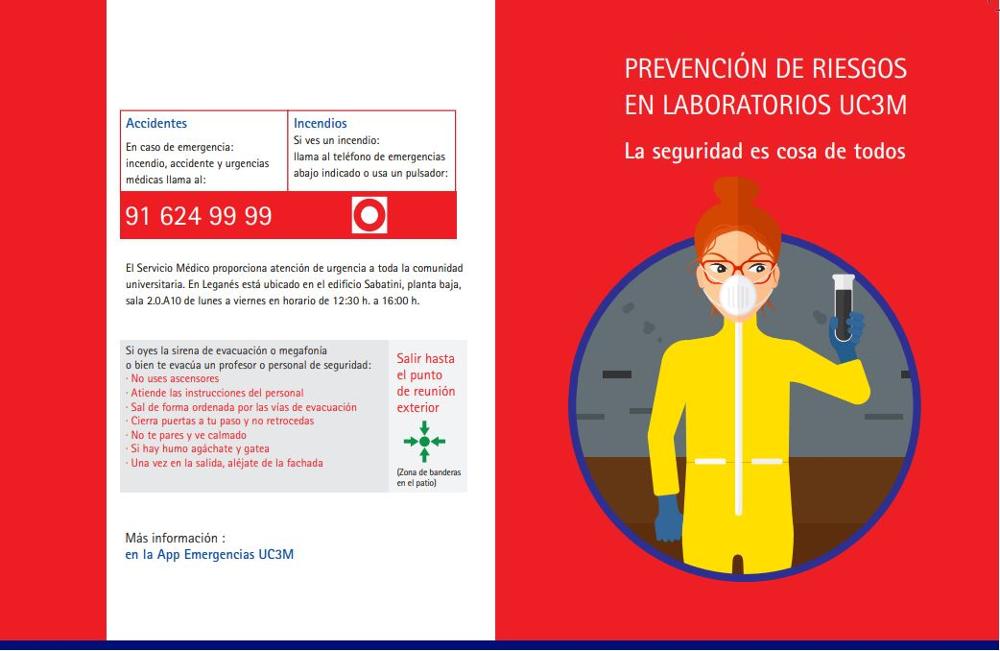 Prevención de riesgos en los laboratorios UC3M