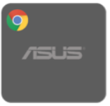 Icono de un chromebox para el control de la sala con el logotipo de ASUS