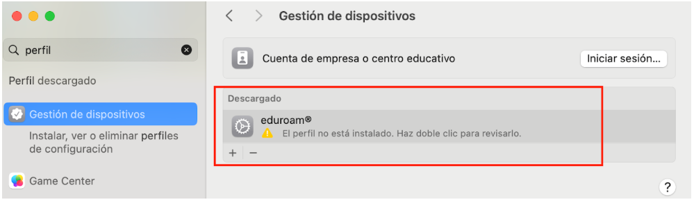 Opciones de conexión manual de red Wifi en Mac