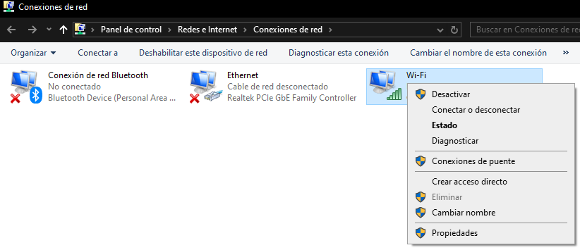 Imagen ilustrativa del interfaz de Windows 10 